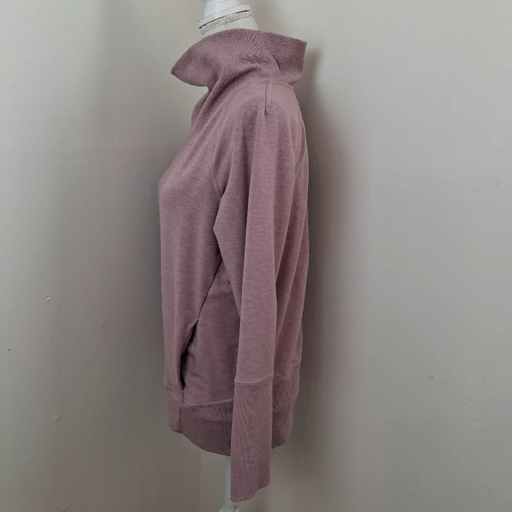 Lululemon High Lines Pullover Sweatshirt Heathered Vintage Mauve Size 6
